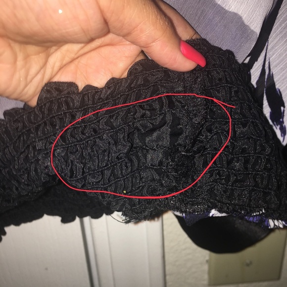 FOREVER 21 FLORAL SPLIT SLEEVE CROP TOP - Picture 6 of 8